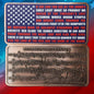 10oz Copper Star Spangled Flag in Capsule