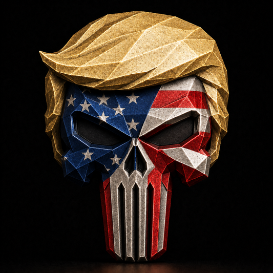 2026 Trump Patriot Skull Copper Bar – 3 AVDP oz .999 Fine Copper Collectible