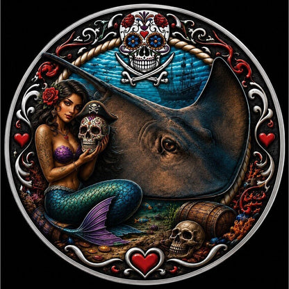 Estimate: 2026 Cayman Islands Mexican Pirate Life Stingray Colorized 1 oz Silver Coin (06/08)