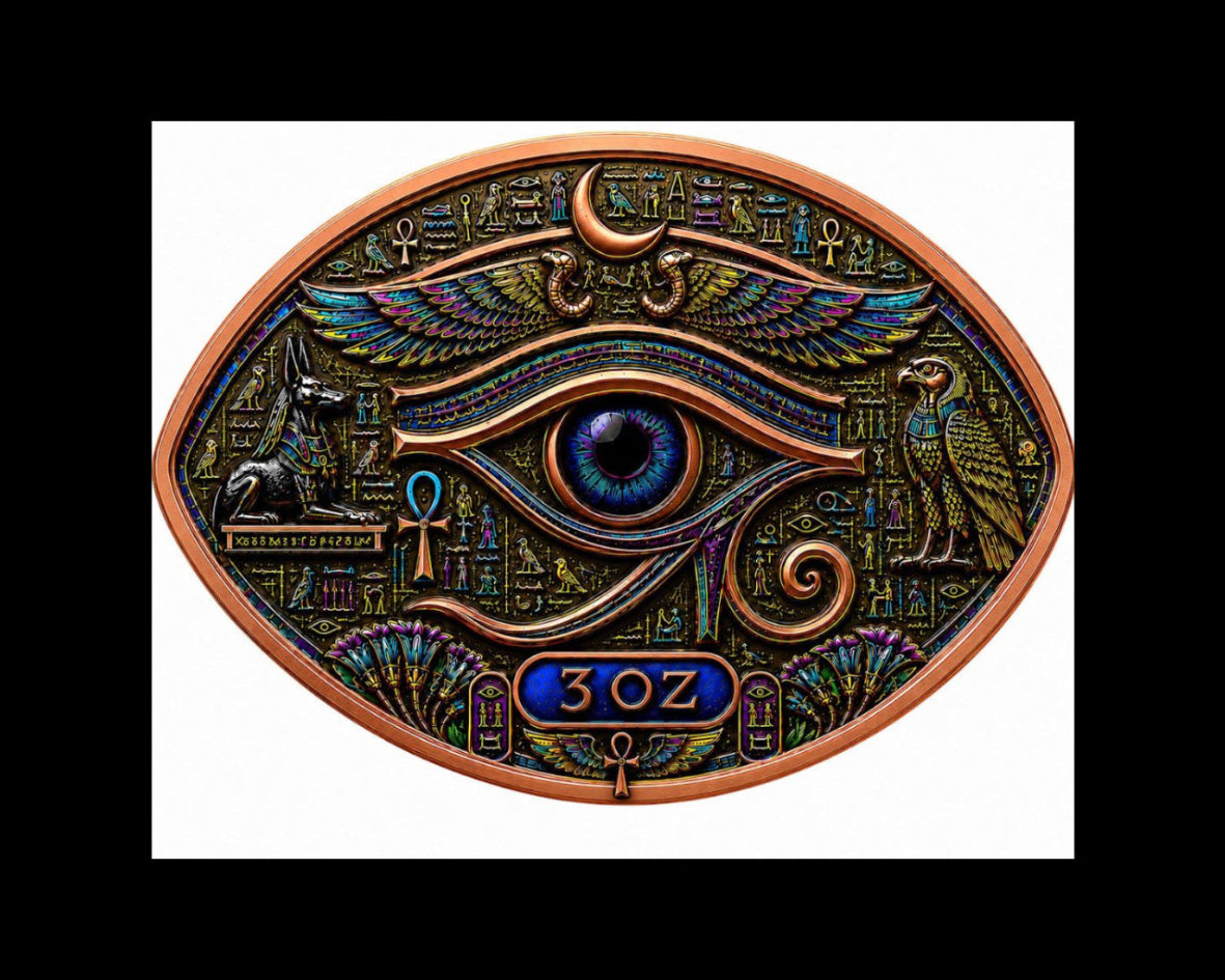 Eye of Ra & Horus 3 oz Copper Medal (06/11)