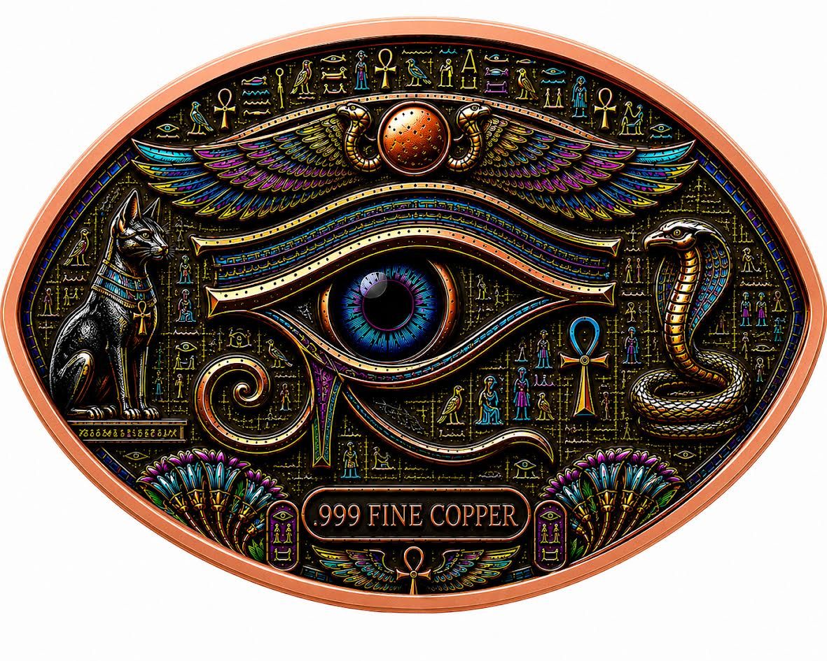 Eye of Ra & Horus 3 oz Copper Medal (06/11)