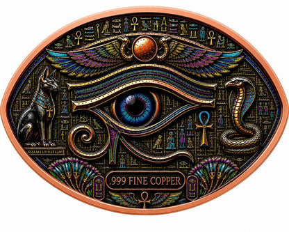 Eye of Ra & Horus 3 oz Copper Medal (06/11)