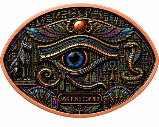 Eye of Ra & Horus 3 oz Copper Medal (06/11)