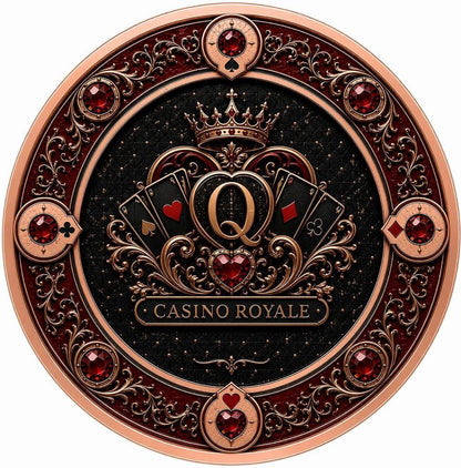 New Series! Casino Royale - Lady Luck Colorized 1 oz Copper Medal (06/12)