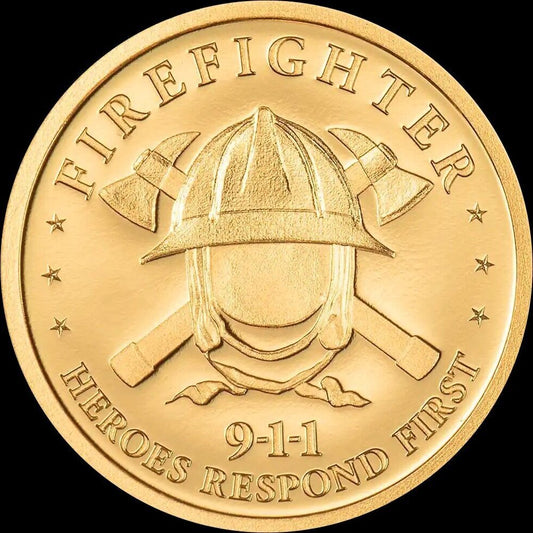 2026 Cook Islands First Responders - Firefighters 1g Gold Coin (06/17)