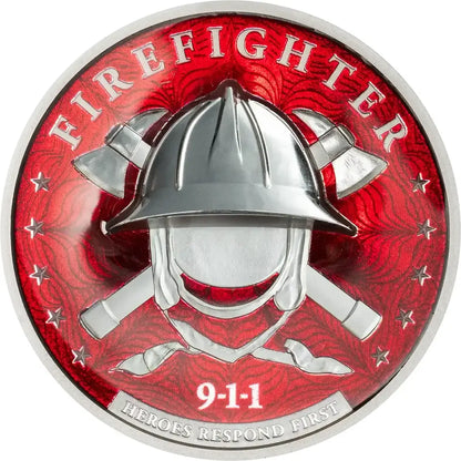 2026 Cook Islands First Responders Police & Firefighters 2 x 1 oz Silver Coin Set (06/17)