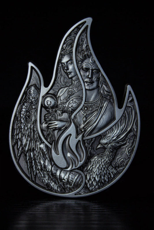 In Stock! 2024 Korea Eternal Flame Stacker 2 oz Silver Medal