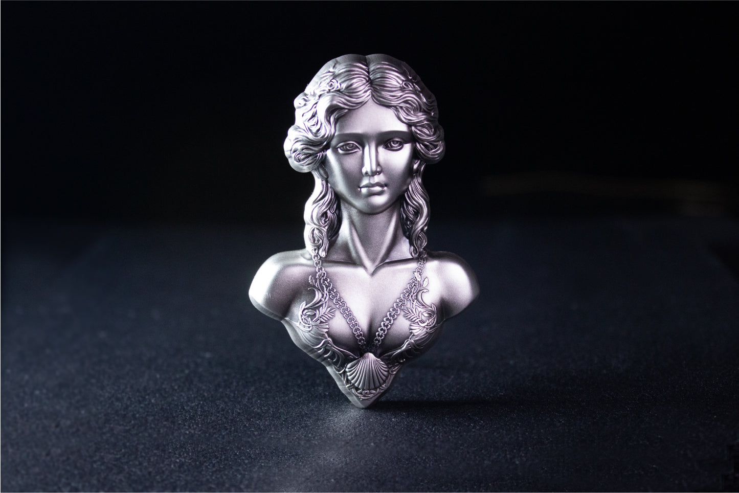 In Stock! 2025 Korea Goddess Venus Stacker 2 oz Silver Medal (03/18) - Packaging: Capsule