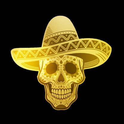 In Stock! 2026 Liberia Dia De Los Muertos Shaped 1/1000 oz Gold Coin in Card (08/20)