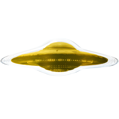 In Stock! 2026 Liberia UFO A Letter From Outer Space Shaped 1/1000 oz Gold Coin in Card
