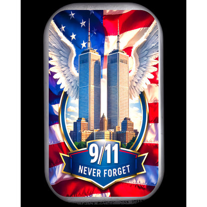 In Stock! 9/11 Never Forget Colorized 1 oz Silver Bar in Card