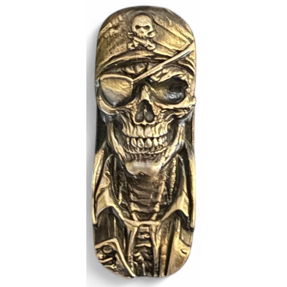 In Stock! 2025 Pirate Totem Antiqued 3 oz Silver Bar by Locker Mint
