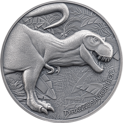 2024 Cameroon Lost World Tyrannosaurus Rex 2 oz Silver Coin (4/08)