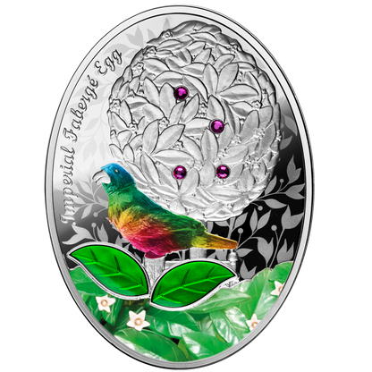 2024 Niue Laurel Tree Fabergé Egg 56.56g Silver Coin (04/08)