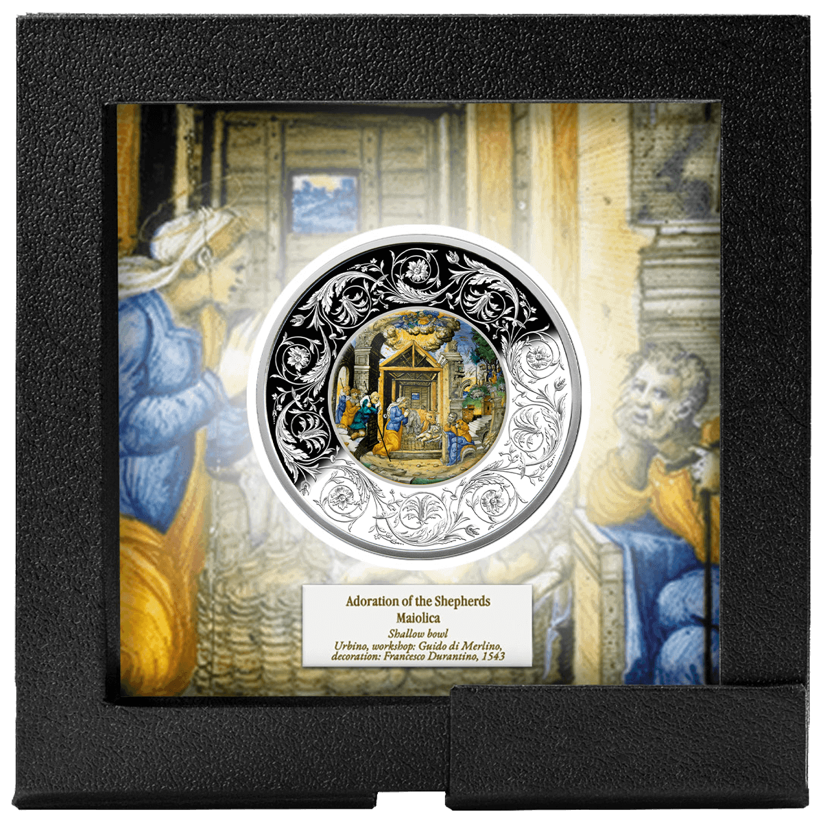 2025 Malta Maiolica - Adoration of the Shepherds 1 oz Silver Coin