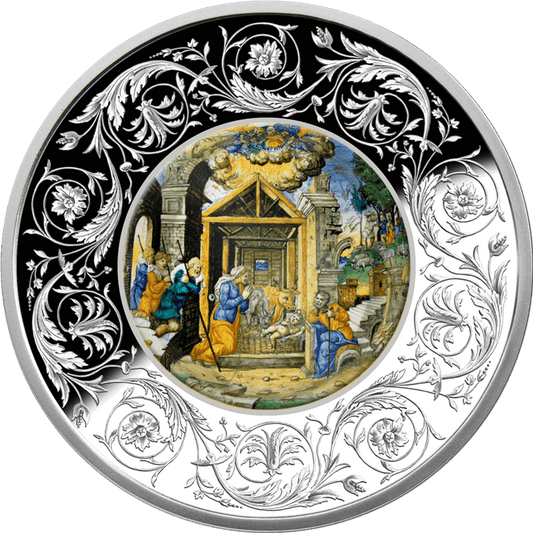 2025 Malta Maiolica - Adoration of the Shepherds 1 oz Silver Coin