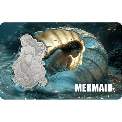 2026 Mermaid Shaped 1/500 oz Palladium Coin in Card (06/18)