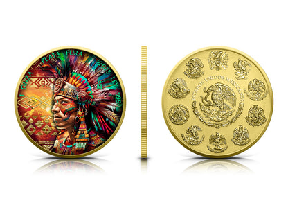 In Stock! 2024 Mexico Libertad Aztec Empire Man Edition 1 oz Silver Coin