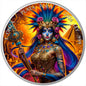 In Stock! 2024 Mexico Libertad Dia de los Muertos Ancient Warrior Edition 1 oz Silver Coin (10/10)