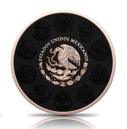 In Stock! 2023 Mexico Libertad Rose Gold Halo Edition 1 oz Silver Coin (5/1)