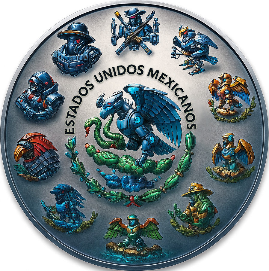 In Stock! 2024 Mexico Libertad 3024 The Future Edition 1 oz Silver Coin (07/17)
