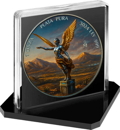 In Stock! 2024 Mexico Libertad 3024 The Future Edition 1 oz Silver Coin (07/17)