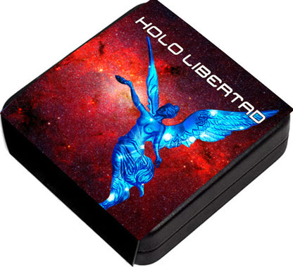 In Stock! 2024 Mexico Libertad Blue Electric Holo Red Glitter Edition 1 oz Silver Coin (08/26)