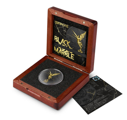 2024 Mexico Libertad Black & Gold Marble Edition 1 oz Silver Coin