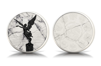 In Stock! 2024 Mexico Libertad White Marble Edition 1 oz Silver Coin