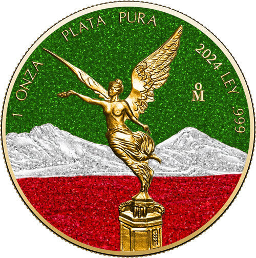 2024 Mexico Libertad Colors of Mexico Edition 1 oz Silver Coin (02/07)