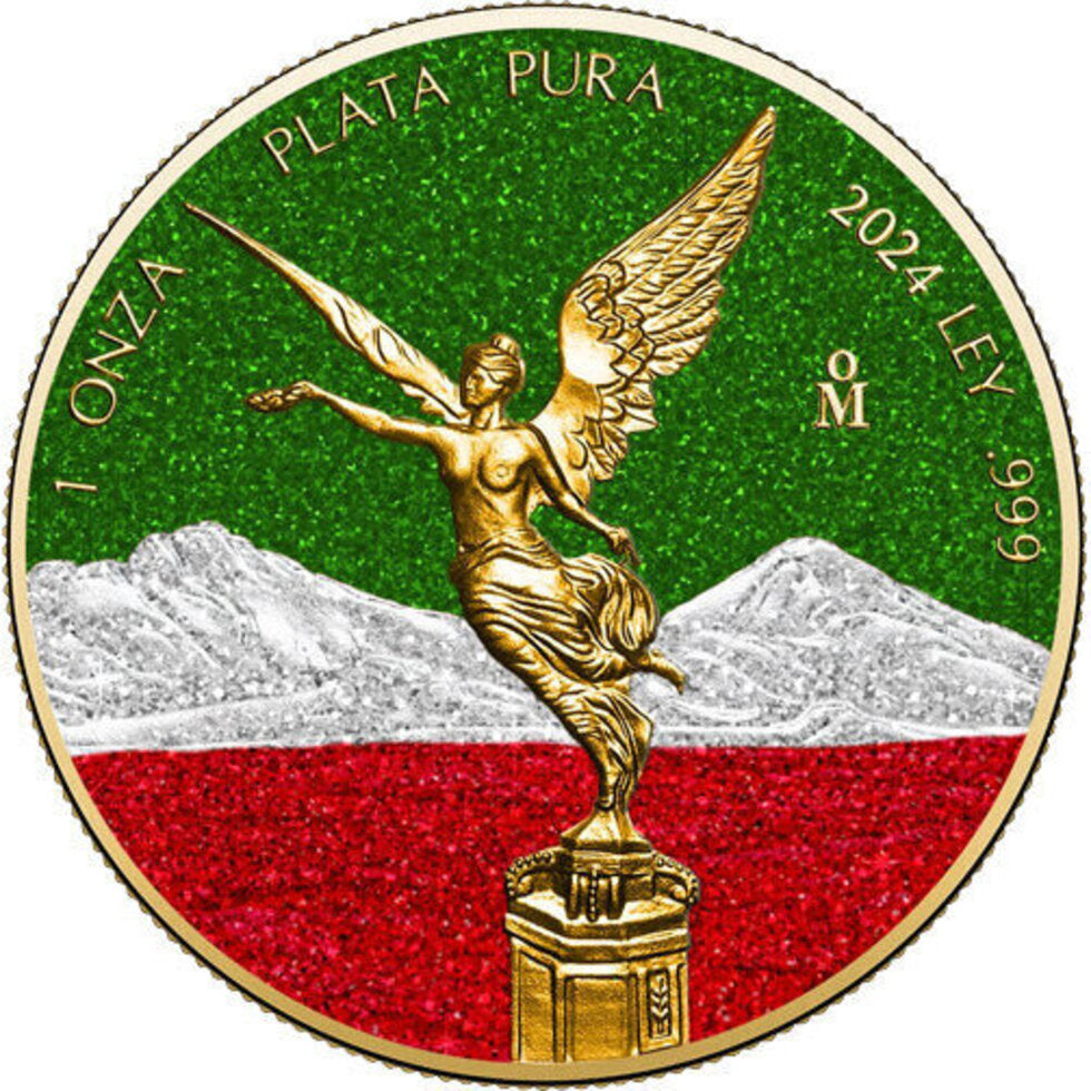2024 Mexico Libertad Colors of Mexico Edition 1 oz Silver Coin (02/07)