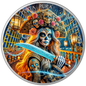 In Stock! 2024 Mexico Libertad Dia de los Muertos Corsair Edition 1 oz Silver Coin