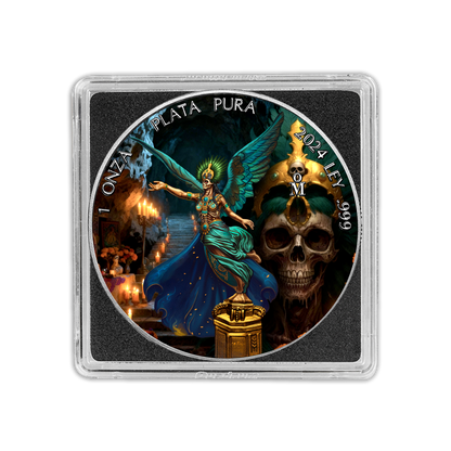 In Stock! 2024 Mexico Libertad Dia De Muertos Edition 1 oz Silver Coin (10/14)