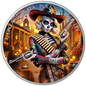 In Stock! 2024 Mexico Libertad Dia De Los Muertos Sheriff Edition 1 oz Silver Coin (03/21)