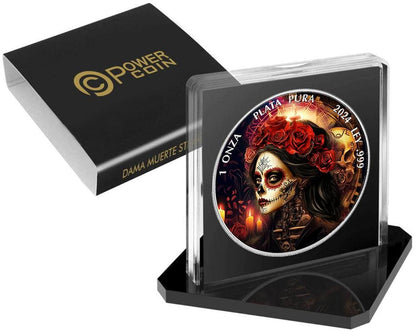 In Stock! 2024 Mexico Dama de la Muerte Steampunk Edition 1 oz Silver Coin