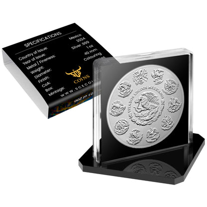 In Stock! 2024 Mexico Libertad Dia De Los Muertos Flowers Edition 1 oz Silver Coin