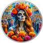 In Stock! 2024 Mexico Libertad Dia De Los Muertos Flowers Edition 1 oz Silver Coin