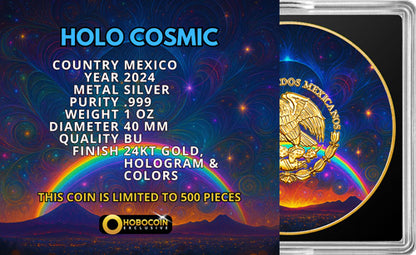In Stock! 2024 Mexico Libertad Holo Cosmic Edition 1 oz Silver Coin (08/29)