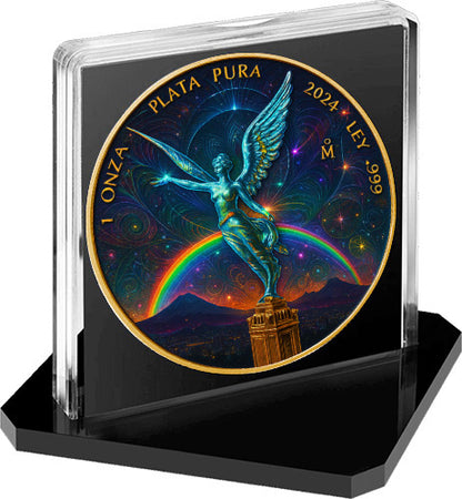 In Stock! 2024 Mexico Libertad Holo Cosmic Edition 1 oz Silver Coin (08/29)