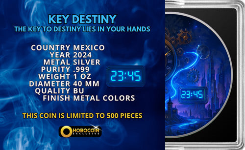 In Stock! 2024 Mexico Libertad Key Destiny Edition 1 oz Silver Coin (06/25)