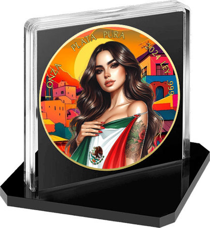 In Stock! 2024 Mexico Libertad Mexican Beauties Edition 1 oz Silver Coin (09/18)