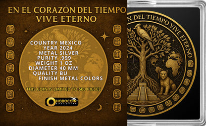 In Stock! 2024 Mexico Libertad Mayan Culture Renacier Del Tiempo Edition 1 oz Silver Coin (07/23)