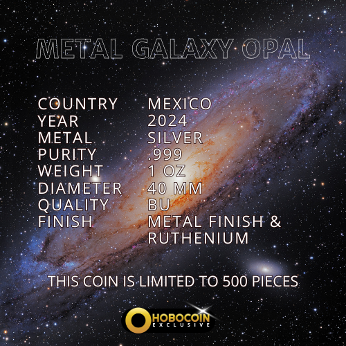 In Stock! 2024 Mexico Libertad Metal Galaxy Opal Edition 1 oz Silver Coin