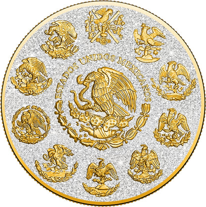 Special price! 2024 Mexico Libertad Precious Gemstones Quartz Edition 1 oz Silver