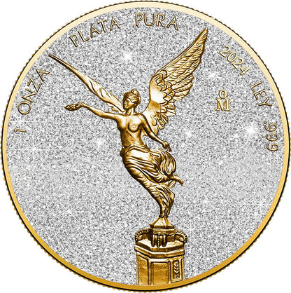 Special price! 2024 Mexico Libertad Precious Gemstones Quartz Edition 1 oz Silver