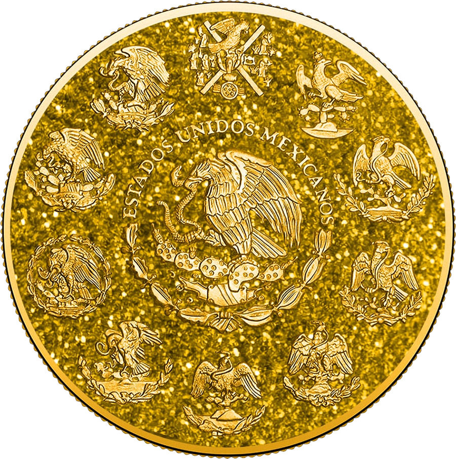 In Stock! 2024 Mexico Libertad Precious Gemstones Citrine Edition 1 oz Silver Coin (04/08)