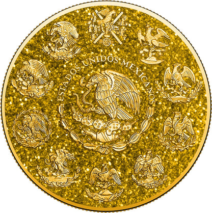In Stock! 2024 Mexico Libertad Precious Gemstones Citrine Edition 1 oz Silver Coin (04/08)