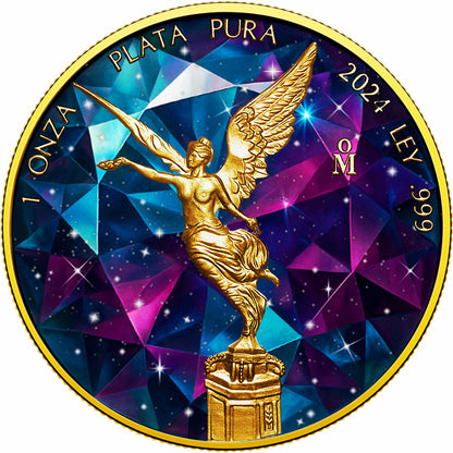2024 Mexico Libertad The 4 Rarest Precious Stones Alexandrite Edition 1 oz Silver Coin