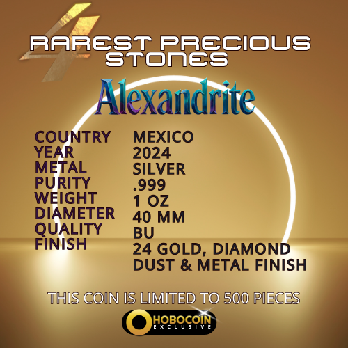 2024 Mexico Libertad The 4 Rarest Precious Stones Alexandrite Edition 1 oz Silver Coin