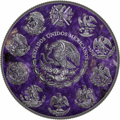 2024 Mexico Libertad Precious Gemstones Starry Charoite Edition 1 oz Silver Coin (09/04)